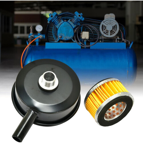 Air Compressor Silencer Filter, Metal Muffler Replacement, Intake Filter Silencer For Home Projects 1