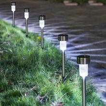 (17PCS, White Light) Solar Light Garden Decoration Tools Outdoor Solar Powered Lamp Waterproof Landscape Lighting compatible  Pathway Patio Yard Lawn