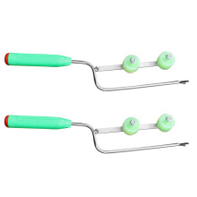 2Pcs Garden Ergonomic Potato Planter Tools Heavy-Double wheels