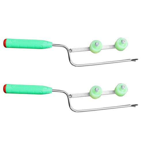2Pcs Garden Ergonomic Potato Planter Tools Heavy-Double wheels