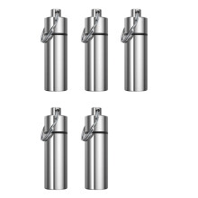 Stylish Aluminum Alloy Outdoor Emergency Pills-Silver.