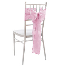 Elegant Chair Sash Bows Chair Bowknot For Wedding-Pink