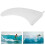 9-Zoll tragbare Nylonfaser-Surffinne weiß 10