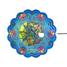 Rustproof Wind Chime Spinner Detailed Artwork Outdoor-qingting