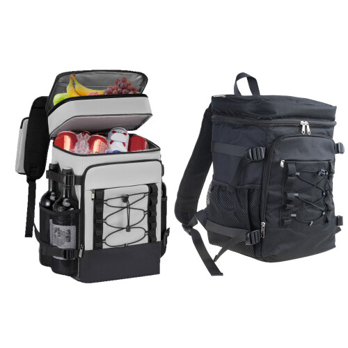 Picnics Chiller Backpack Thick Thermal Spacious Interior-grey 1
