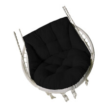Stylish and Warm Swing Chair Cushion for-Black 65X70X50cm