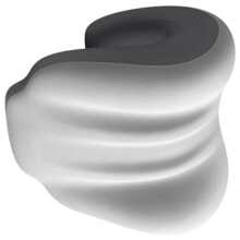 Breathable Meshes Office Chair Neck Rest-Double gray color co