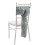 Polyester Chair Sash Bows for Elegant Wedding Decors-grey 1