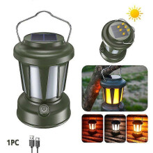 (Package D) Retro Portable Camping Lantern Outdoor Vintage Warm A tmospher Camp Lamp 3 Lighting Modes Tent Light for Hiking Climbing Yard