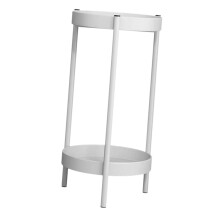 Plant Stand Double Tier Plant Shelf White Flower Display Rack For Kitchen