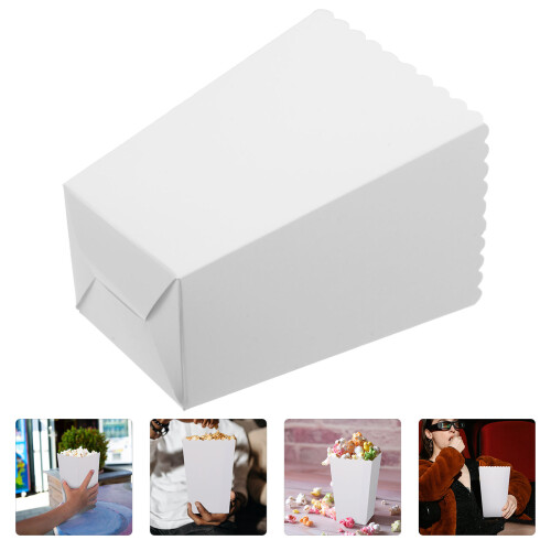 24Pcs Popcornpapperlåda, Pappershink För Popcorn, Pommesfritslåda 2