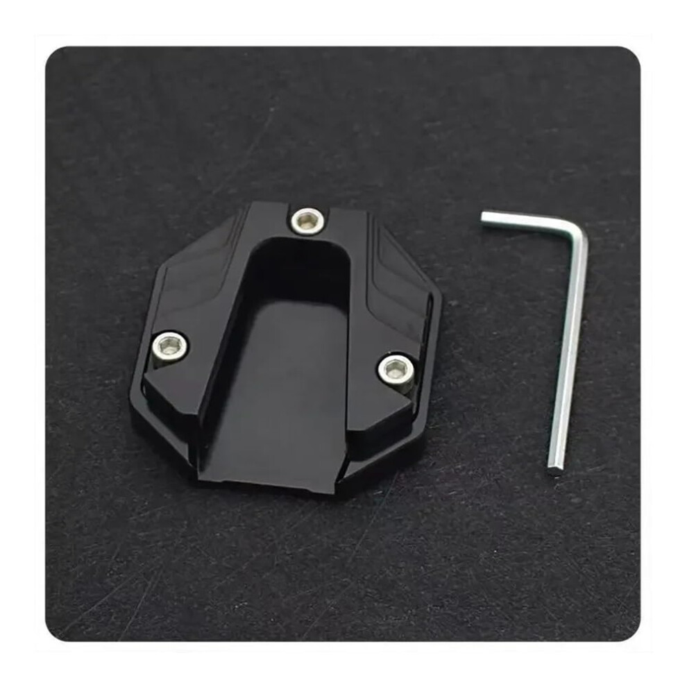 Foot Side Stand Plate Aluminum Alloy Side Stand Extension Kickstand Extender For Motorcycle Foot Pad Support Plate Black 9105992399970