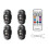 USB Rechargeable Wireless LED Strobe Lights 4 Pack 8 Colors Waterproof Emergency Warning Lights with Remote Control 1