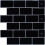 Αυτοκόλλητα πλακάκια κουζίνας backsplash, οικολογικό μαρμάρινο μαύρο πλακάκι Subway με 1