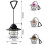 (Black) Outdoor Lighting Camping Light USB Rechargeable Horse Lantern 2