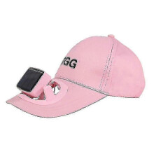 (Pink) Outdoor Solar Fan Cap Usb Charging Cap With Fan p