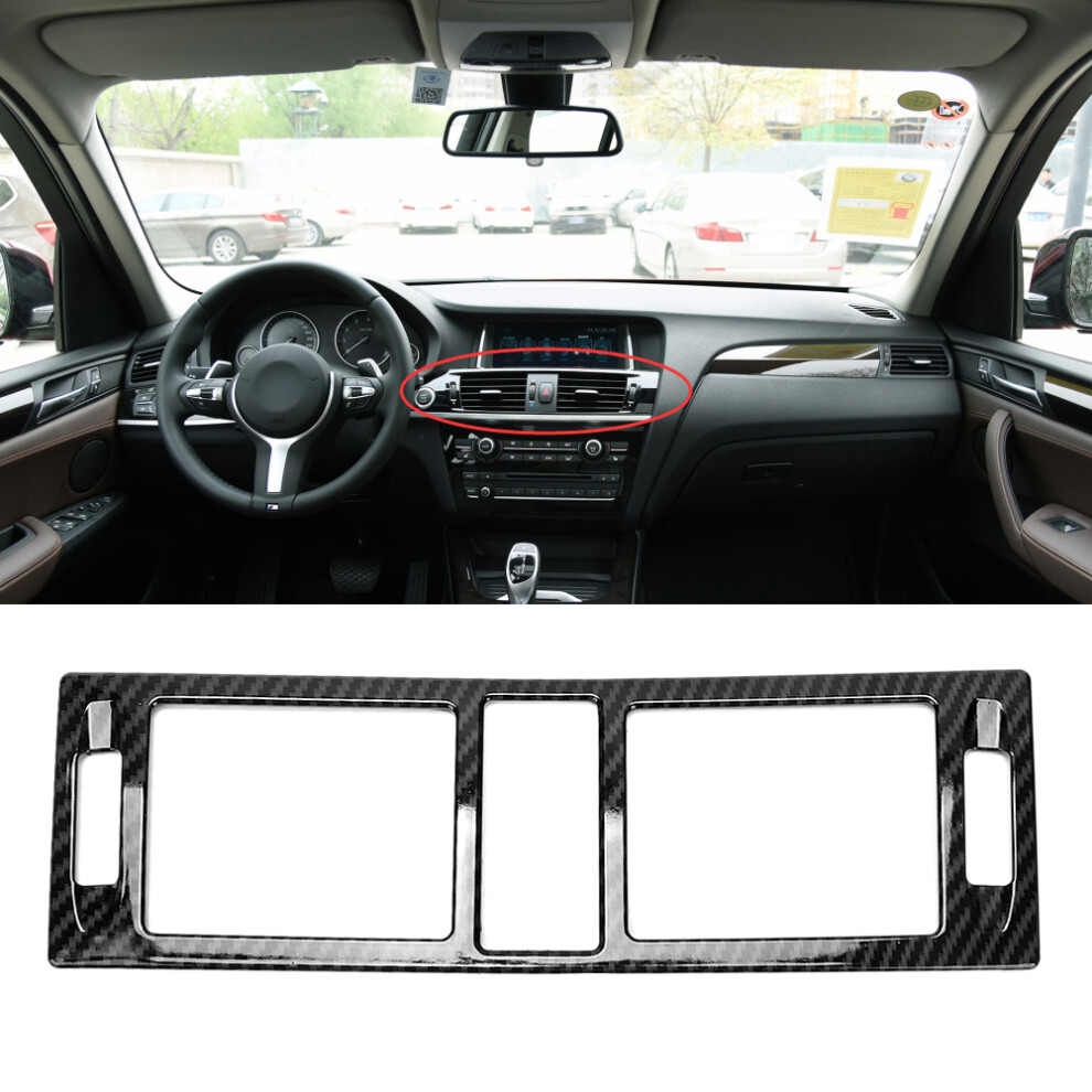 Carbon Fiber Center Control Outlet Frame For Mercedes C Class W204 2007-2010 8441364002194