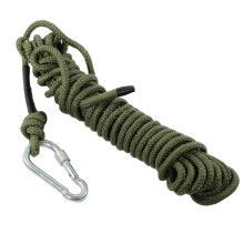 10m Outdoor-Kletterseil mit Flugklaue, 8mm, Grün, 4,4KN
