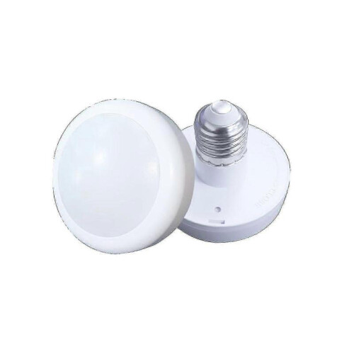 (2Set) RGB 3AA Battery Operated LED Puck Light with E26 Screw, Wireless Timer Dimmable, 13 Color Options