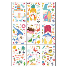Summer Hawaii Gnomes Window Clings, -sided Printed Beach Tropical Pool Pineapple Static Window Decal, Reusable For Summer Party Decoration On Smooth S