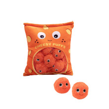 Almofada de pelúcia aconchegante para crianças pequenas, ideal para interação e alívio do estresse. Super macia e delicada, feita com tecido que