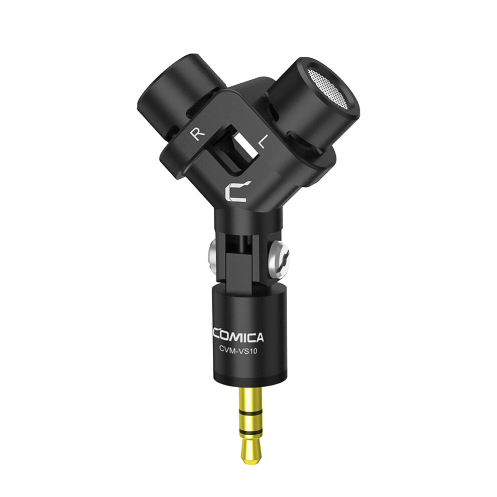 Cvm-Vs10 Mini Flexible Xy Stereo Microphone For Gopro & Dslr Camera Black 3051364005481