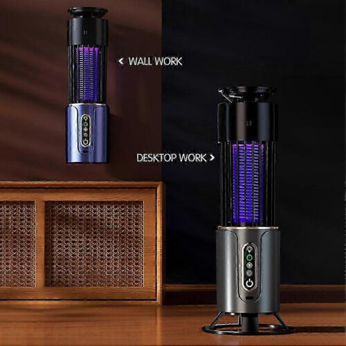 (Grey) LED Light Rechargeable Insect Zapper for Indoor Use 2