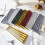 4PCS Vibranted Colored Taper Candle Not Drip Formula-Gold 25cm 5