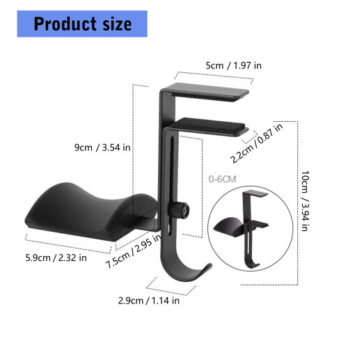 Heavy Duty Table Clamp Headsets Rack Universal For Professional 2