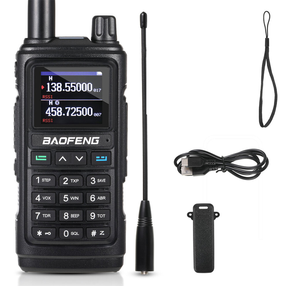 (Black) Air Band Radio Stay Connected With Pilots And Aviation Enthusiasts Black