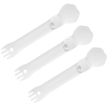 Cats Food Squeezer Spoon for Wet Treat Stick Feeding Cats-White