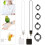 Parrots Wire Rope Parrots Leashes Retractable-White 3.8mm ring 3