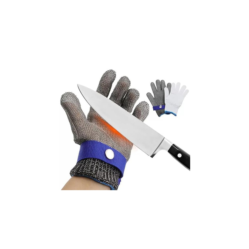 Level 9 Cut Resistant Glove Food Grade Stainless Steel Mesh With Cotton Glove For Meat Cutting Oyster Shucking Size Xl 9067246058791