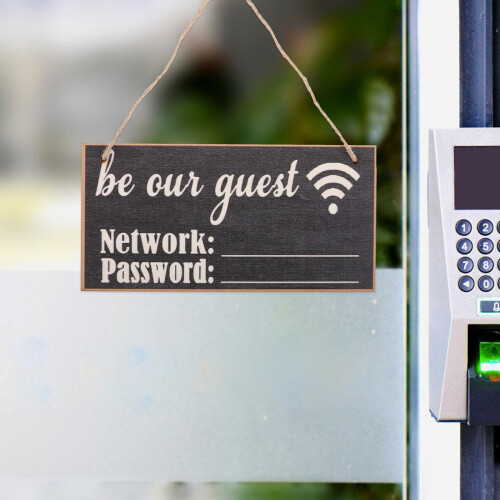 2 St Wifi Lösenordsskylt I Kritaformat För Hem, , Hotell 2