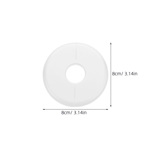 4St Ppr Buisafdekking, Witte Muurflens Decoratieve Afdekplaat 2