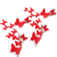Decoración de pared de mariposa 3D, pegatinas de mariposa metálicas, aplicación en superficies lisas, versatilidad en la decoración de