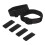 1Set Elastische Straps Zwart Nylon, Verstelbare Anti-Slip 8