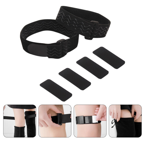 1Set Elastische Straps Zwart Nylon, Verstelbare Anti-Slip 1