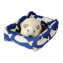 Hamster Toy Sleep Mat Cushion Rattan Bed Rodents-whale L