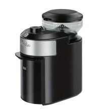 (Black) Wancle Electric Stainless Steel Coffee Grinder, Adjustable Bean Mill with 28 Precision Settings, 12-Cup Capacity, Push