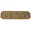 Tor-Schild 160x55x4mm Altgold mit Schrauben 10