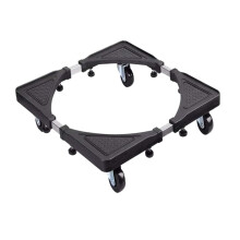 Adjustable Movable Base Holder For Washing Machines And Refrigerators Trolley Stand With Roller Wheels For Easy Cleaning