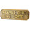 Tor-Schild 160x55x4mm Altgold mit Schrauben 8