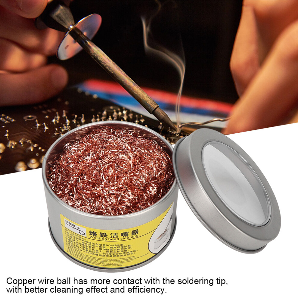 2Pcs Copper Soldering Tip Cleaner Ball For Easy Maintenance 5091364015835