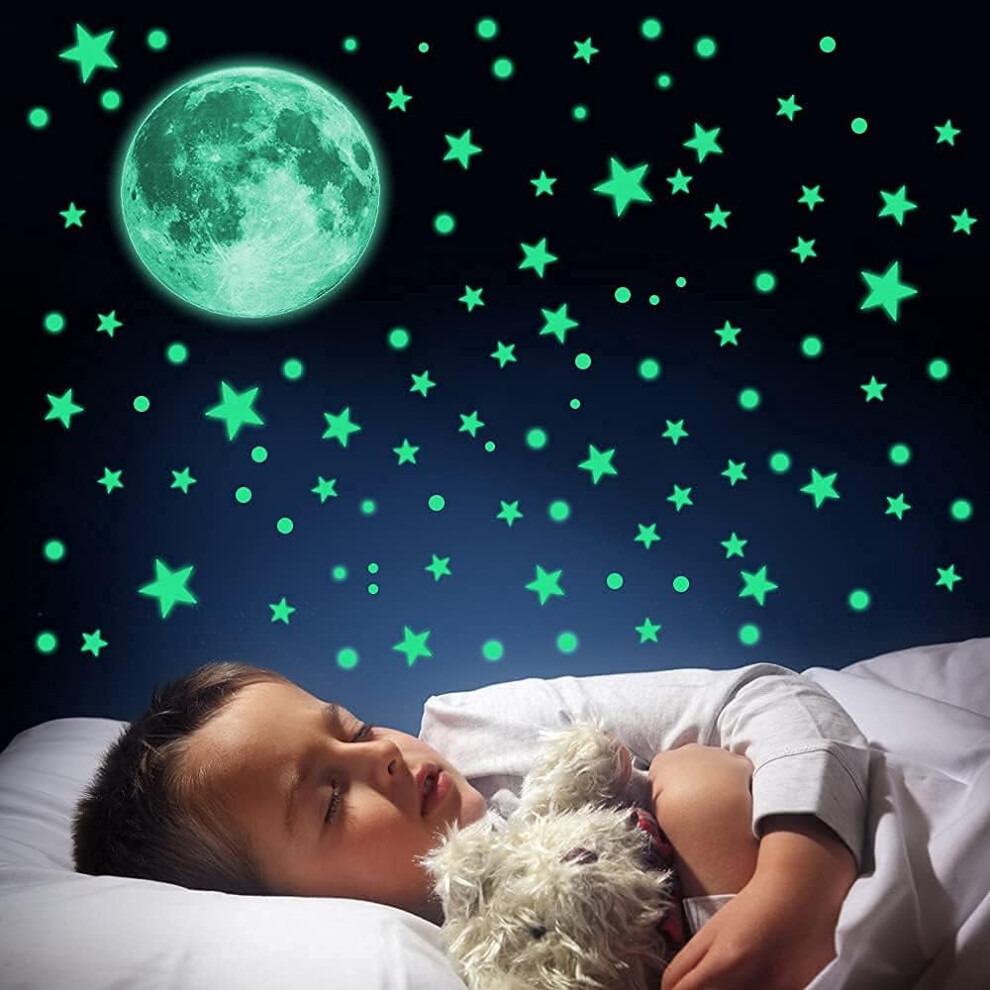 Quality Pvc Peel And Stick Wall Sticker For Nursery Kids Room Decor, Removable And Reusable Glow In The Dark Bedroom Snowflake Theme