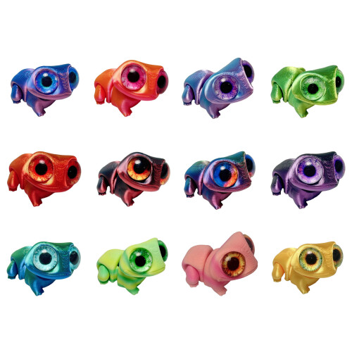3D Print Frogs Joint Movement Realistic Eye -Blue  Green 1
