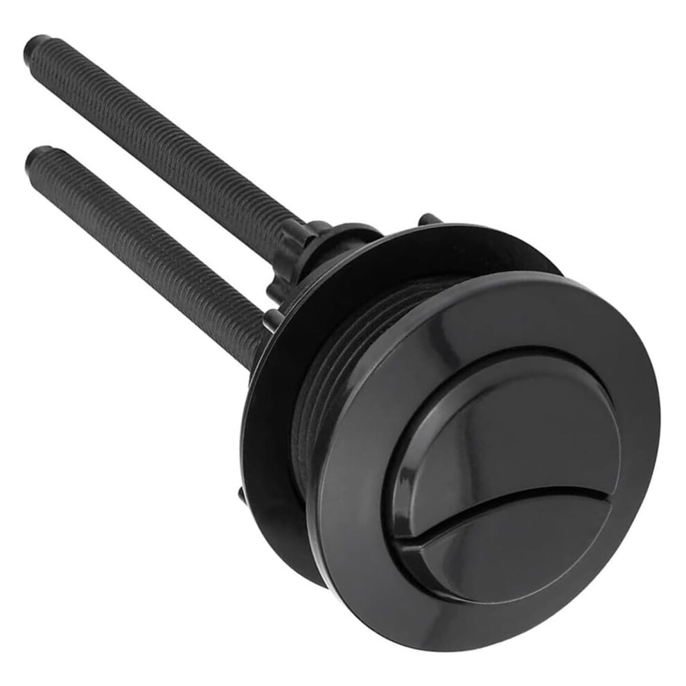 Toilet Cistern Push Button Black 38Mm Dual Flush Round Head Compatible With Most Toilet Cisterns 1Pcs 9323874202686