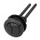 48mm Black Toilet Flush Button Universal Fit For Tanks Durable Plastic Easy Install Modern Design Efficient Flushing 1Pc 1