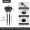48mm Black Toilet Flush Button Universal Fit For Tanks Durable Plastic Easy Install Modern Design Efficient Flushing 1Pc 2