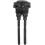 48mm Black Toilet Flush Button Universal Fit For Tanks Durable Plastic Easy Install Modern Design Efficient Flushing 1Pc 3